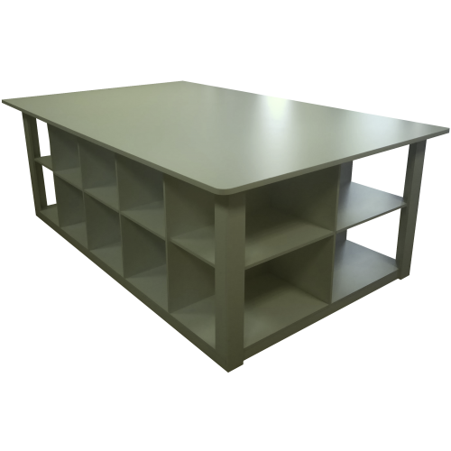 Стол для ателье и торговых залов ТС-2 основной 2500х1600х900мм (цвет белый)